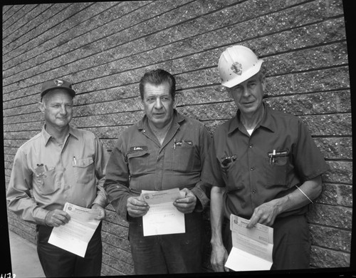 NPS Groups, L to R: Lon Maxon, Edward Allen, Rolland Cowle