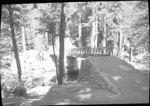 Bridges, Steel trail bridge over river at Bubbs Creek, south approach