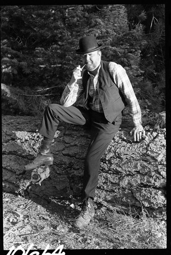 Interpretive Activities, NPS Individuals. Living History Characterization of a Kaweah Colonist. Portrayed by Ranger-Naturalist Vaugh Folkman