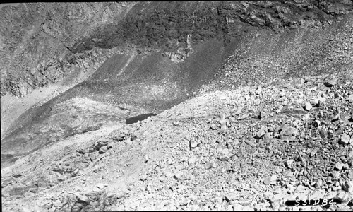 Talus Slopes, Construction, north side end of Forest Service work