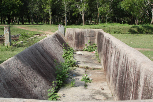 Alms Hall: Refectory: rice trough