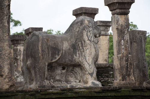 Council Chamber of King Nissankamalla (1187-1196 AD): The king's lion throne