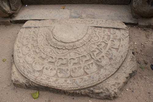 Moonstone of Council Chamber of King Parākramabāhu the Great