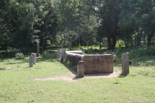 Alms Hall: Refectory: rice trough