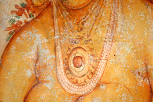 Sigiriya paintings on rock depression: Cave 1