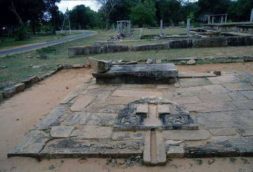 Western Monasteries (Tapovanaya); forest hermitage; stone slab urinal