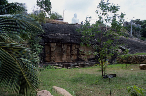 Ambastala plateau: carved rock of a cave temple