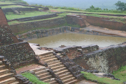 Sigiriya rock summit and palace complex