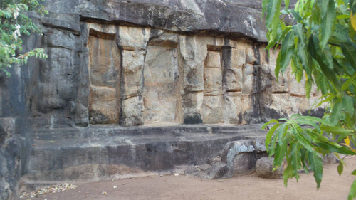 Ambastala plateau: unfinished carved rock