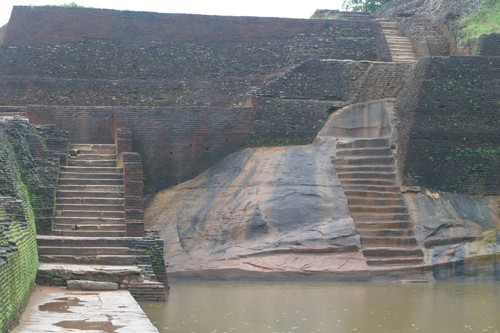 Sigiriya rock summit and palace complex