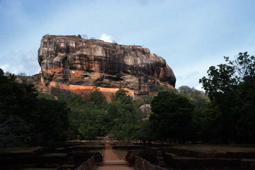 Main approach to the Sigiriya rock