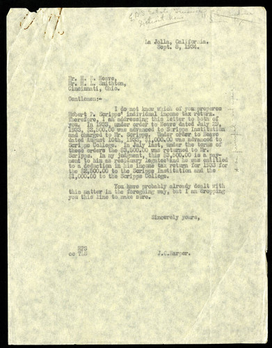 J.C. Harper's Letter to H.E. Neave, 8 September, 1934