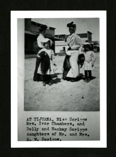 Ellen Browning Scripps with others in Tijuana