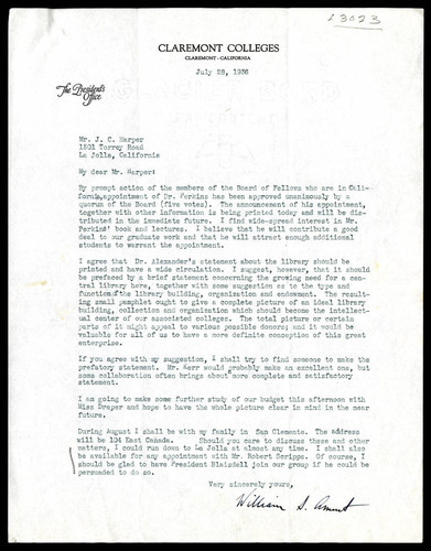 William S. Ament letter to J. C. Harper, 1936 July 28