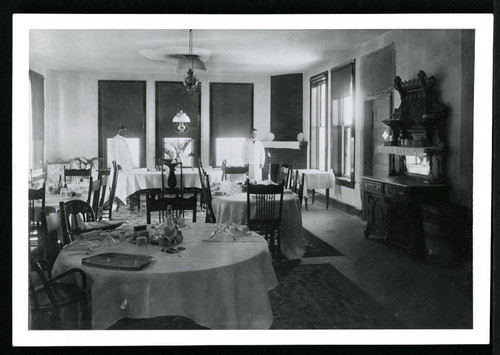 Scripps Ranch, dining room, Miramar, California, circa 1899