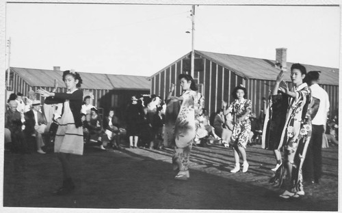 Three girls dancing