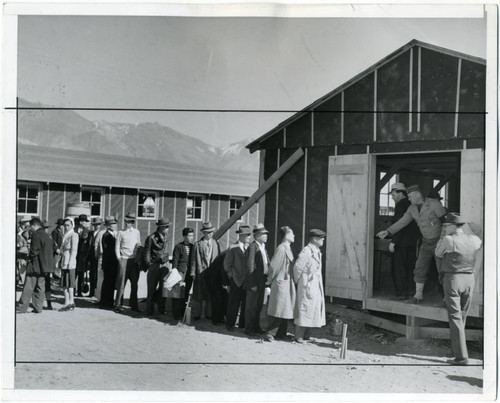 Japanese arriving at Owens Valley