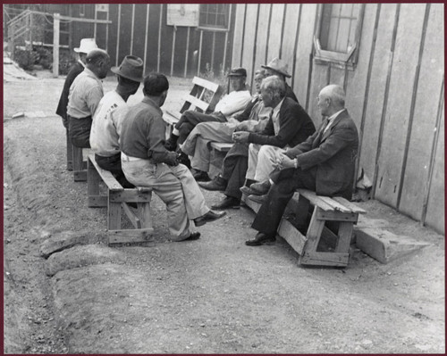 Group of men talking