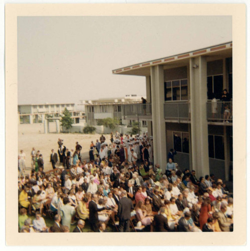 Commencement ceremony audience