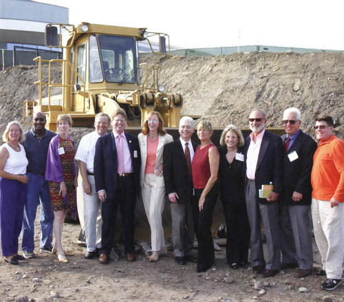 President Trombley at groundbreaking