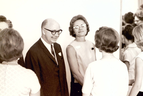 President Atherton and wife Virginia at orientation