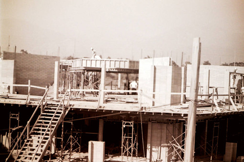 Construction of Bernard or Fletcher Hall