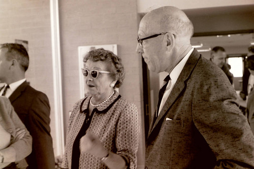 Robert J. Bernard in the Scott Hall lobby