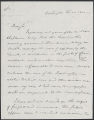 Daniel Webster letter to Dear Sir, 1822 Febuary 20