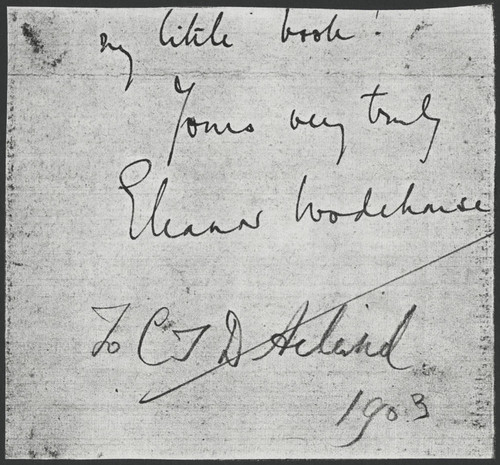 Eleanor Wodehouse signature