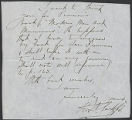 W. A. Clark letter fragment