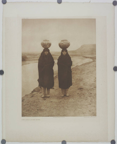 Zuni girls at the river