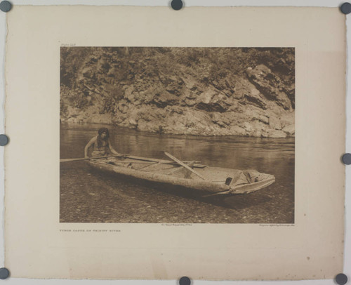 Yurok canoe on Trinity River