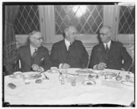George W. Fitch, G.A. Lenoir and B.T. Thomas, Retail Furniture Association luncheon