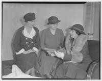 Mrs. Josephine French, Margaret O'Connell and Beatrice McConnell, labor convention