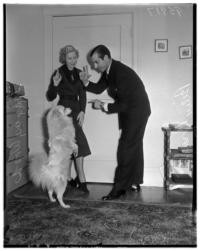 Billy Bray, Frances Woods and dog named Jeff