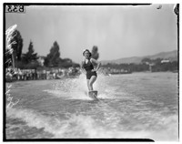 Gaye Caygill, surfboard riding