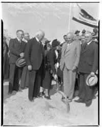 Groundbreaking for Temple of Religion, Golden Gate International Exposition