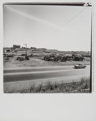 Old Redwood Highway at entrance to Highway 101, Petaluma, California, 1977