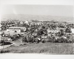 Panoramic view of Petaluma, California from Fuller Heights, , 1938