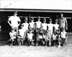 Unidentified Little League teams, Santa Rosa, California, 1960