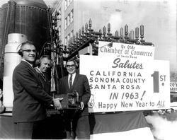 World's largest calliope sponsored by the Santa Rosa Chamber of Commerce, Santa Rosa , California, 1962