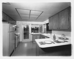 Kitchen of a model home in Oakmont, Santa Rosa, California, 1964