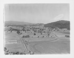 Aerial view of Highway 12, Oakmont and Oakmont Golf Course, Santa Rosa, California, 1964
