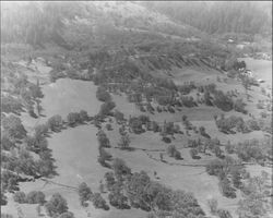 Aerial view of Mark West Springs area, Santa Rosa, California, March 3, 1958