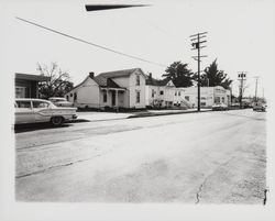 Buildings in 700 block of Second Street, Santa Rosa , California, 1961