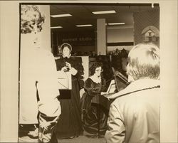 Unidentified musical group performing inside the new Sears store, Santa Rosa, California, 1980