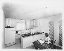 Interior view of Jay Cee House Apartments, Santa Rosa, California, 1966