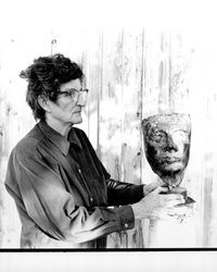Florence Dixon at work, Santa Rosa, California, 1968