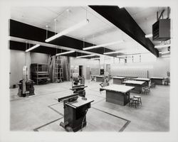 Woodshop class at El Molino High School, Forestville, California, 1964