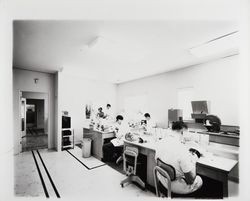 Interior view of Markovich Dental Laboratory, Santa Rosa, California, 1962